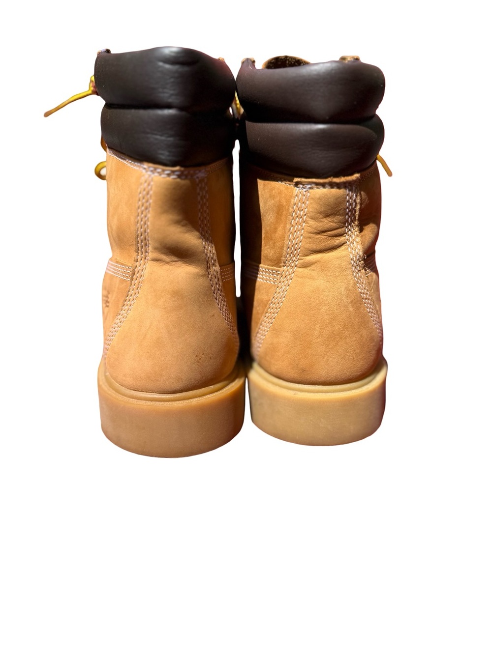 Timberland Wheat and Dark Brown Padded Ortholite Collar Boots Womens Size 10 - Picture 3 of 8